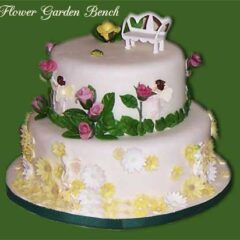 Flower Garden Bench Cake